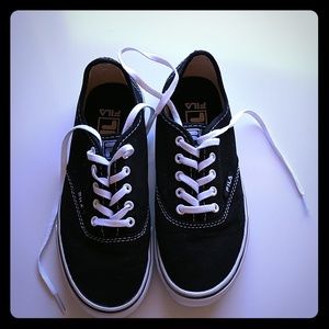 PRICE JUST REDUCED!! Black Canvas Sneakers